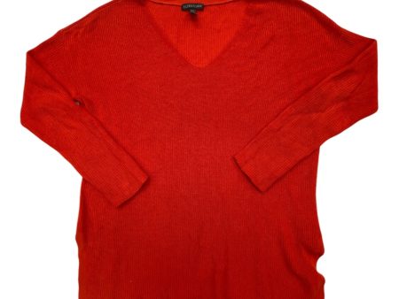 Sweater Designer By Eileen Fisher In Red, Size: Xs Cheap