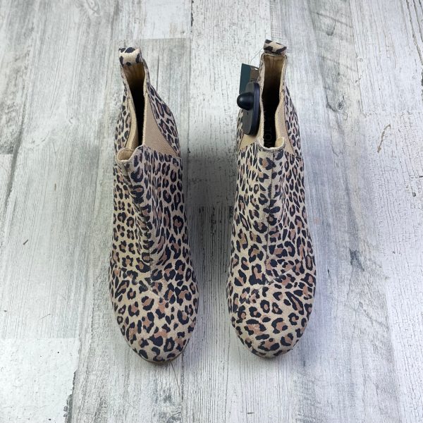 Boots Ankle Heels By Toms In Animal Print, Size: 10 Online now