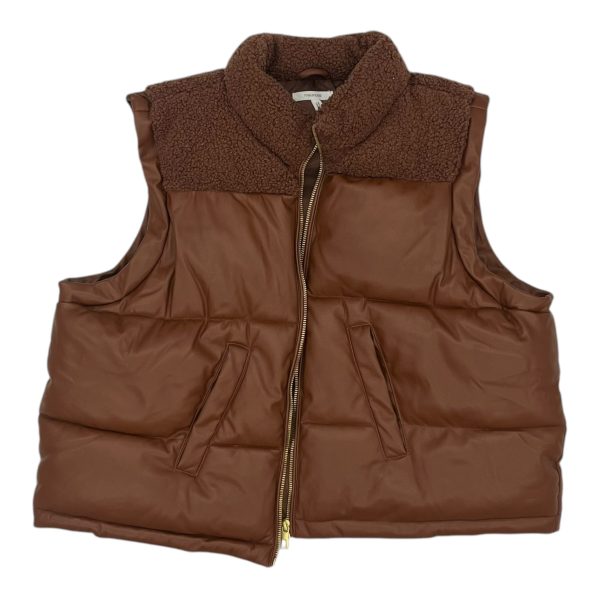 Vest Puffer & Quilted By Maurices In Brown, Size:Xxl on Sale