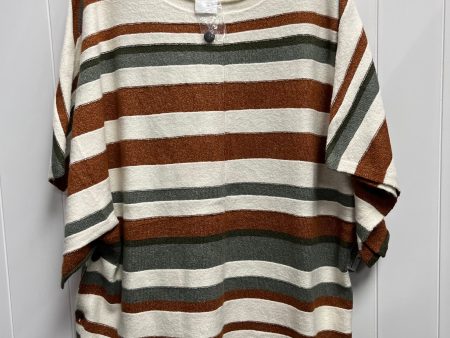 Sweater Short Sleeve By Denim And Company In Brown & Green, Size: Xl Supply