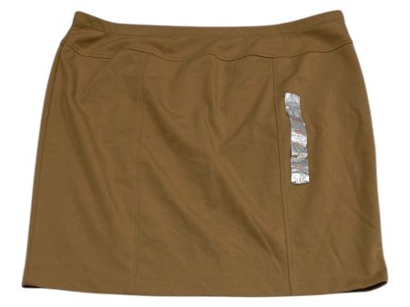 Skirt Midi By Ellen Tracy In Brown, Size: Xxl Fashion