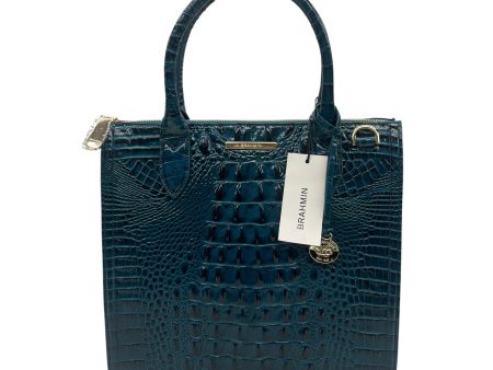 Handbag Designer By Brahmin In Teal, Size:Medium Discount