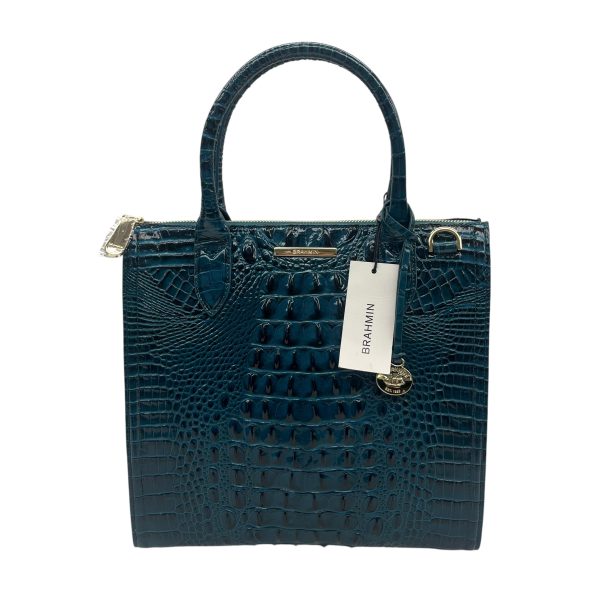 Handbag Designer By Brahmin In Teal, Size:Medium Discount