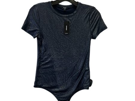 Bodysuit By Express In Navy, Size: Xs Online Sale