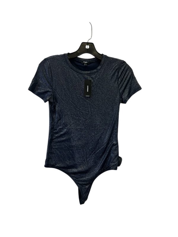 Bodysuit By Express In Navy, Size: Xs Online Sale