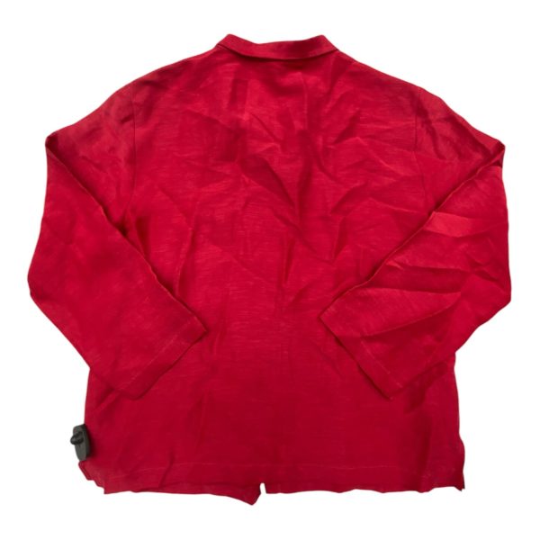 Top Long Sleeve Designer By Eileen Fisher In Red, Size: M Hot on Sale