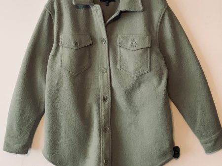 Coat Faux Fur & Sherpa By Hilary Radley In Green, Size: M Sale