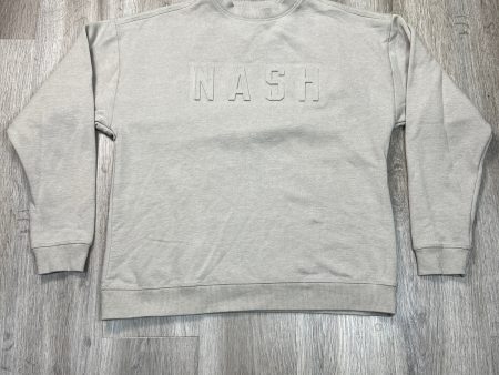 Sweatshirt Crewneck By NASH In Tan, Size: M Online Sale