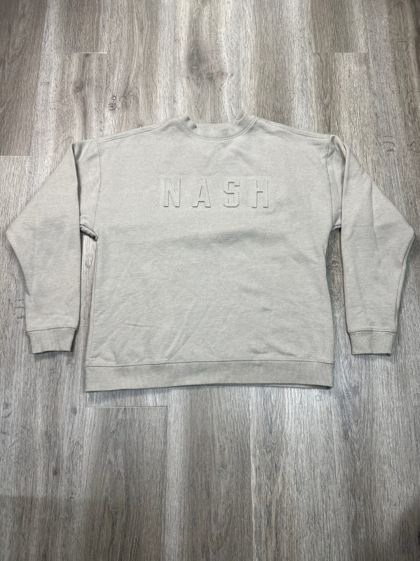 Sweatshirt Crewneck By NASH In Tan, Size: M Online Sale