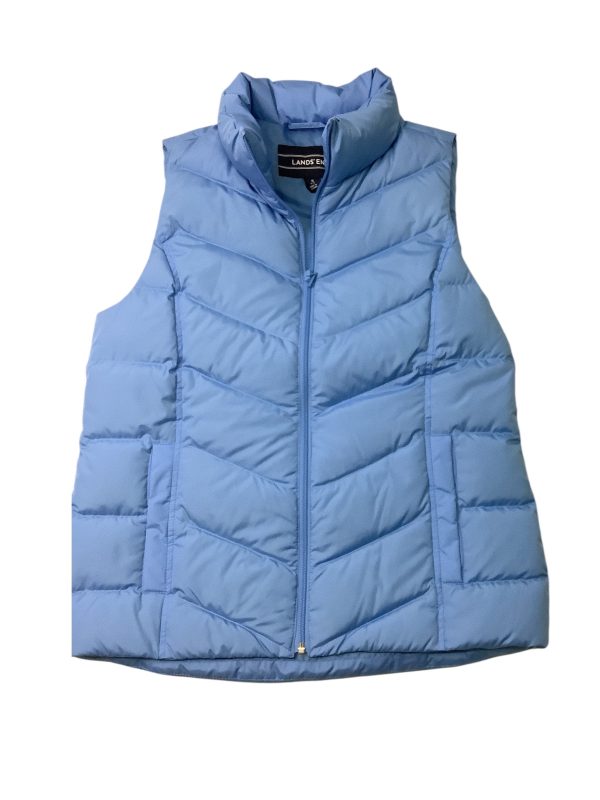 Vest Puffer & Quilted By Lands End In Blue, Size: S Hot on Sale