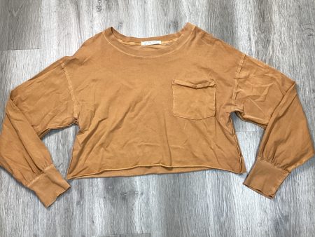 Top Long Sleeve By We The Free In Orange, Size: S Hot on Sale