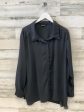 Blouse Long Sleeve By George In Black, Size: 4x Online Hot Sale