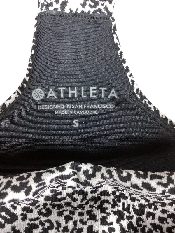 Athletic Bra By Athleta In Black & White, Size: S Cheap