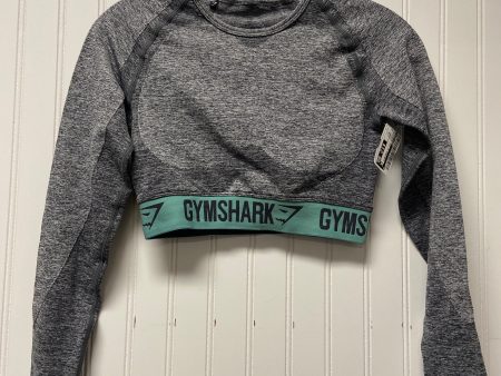 Athletic Top Long Sleeve Crewneck By Gym Shark In Grey, Size: S Online Hot Sale