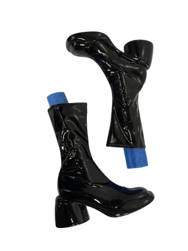 Boots Ankle Heels By Clothes Mentor In Black, Size: 6 Online now