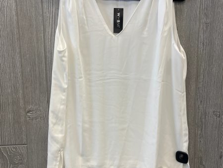 Top Sleeveless By White House Black Market In White, Size: L For Sale