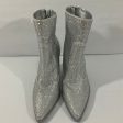 Boots Ankle Heels By Cmc In Silver, Size: 6 Online