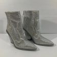 Boots Ankle Heels By Cmc In Silver, Size: 6 Online