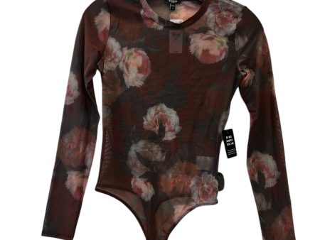 Bodysuit By Express In Floral Print, Size: Xs Online Sale