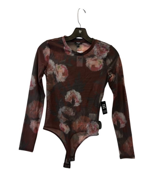 Bodysuit By Express In Floral Print, Size: Xs Online Sale