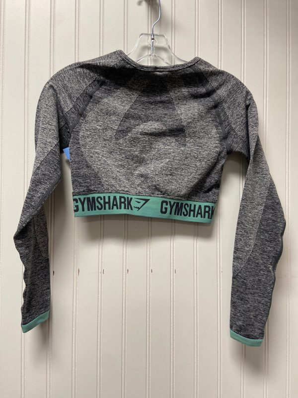 Athletic Top Long Sleeve Crewneck By Gym Shark In Grey, Size: S Online Hot Sale