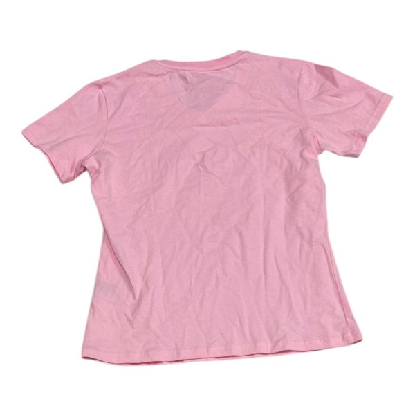 Athletic Top Short Sleeve By Nike In Pink & White, Size: M For Cheap