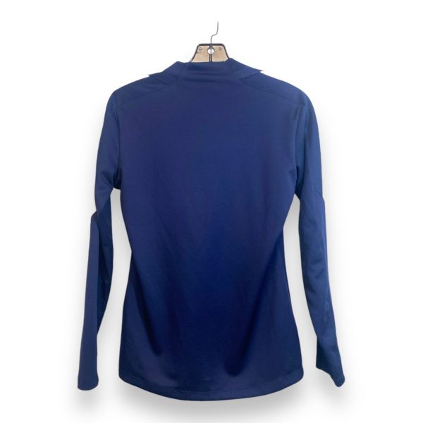 Athletic Top Long Sleeve Collar By Nike Apparel In Navy, Size: S Online now