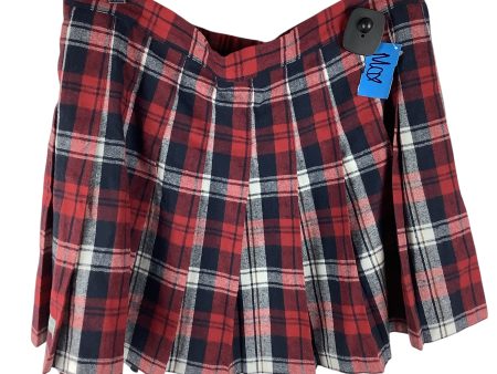 Skirt Mini & Short By Simply Southern In Plaid Pattern, Size: Xl For Cheap