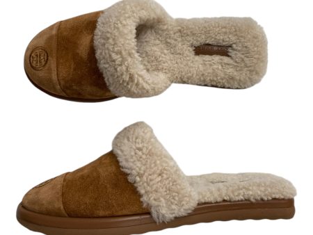 Slippers Designer By Tory Burch In Brown For Cheap