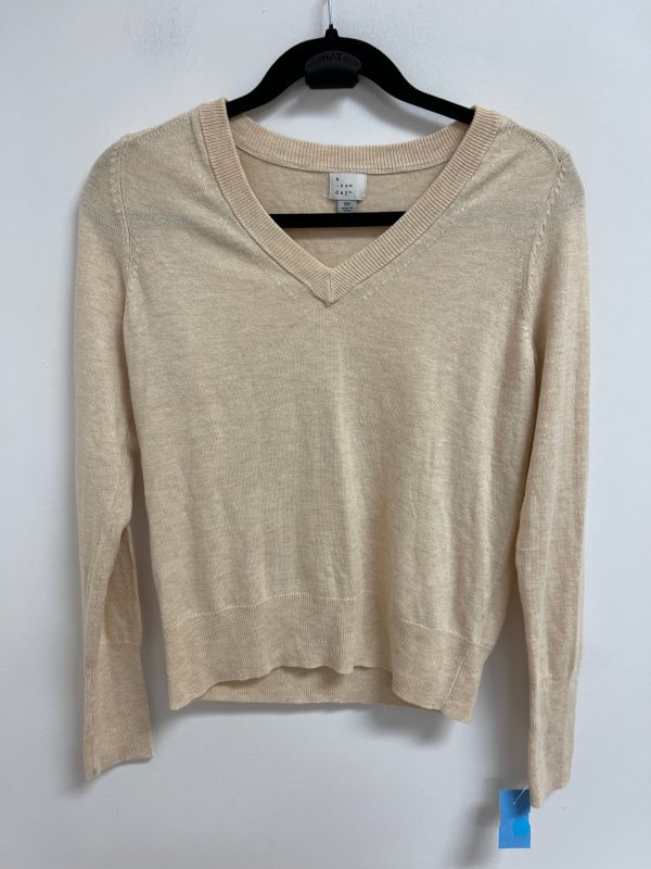 Sweater By A New Day In Cream, Size: Xs Sale