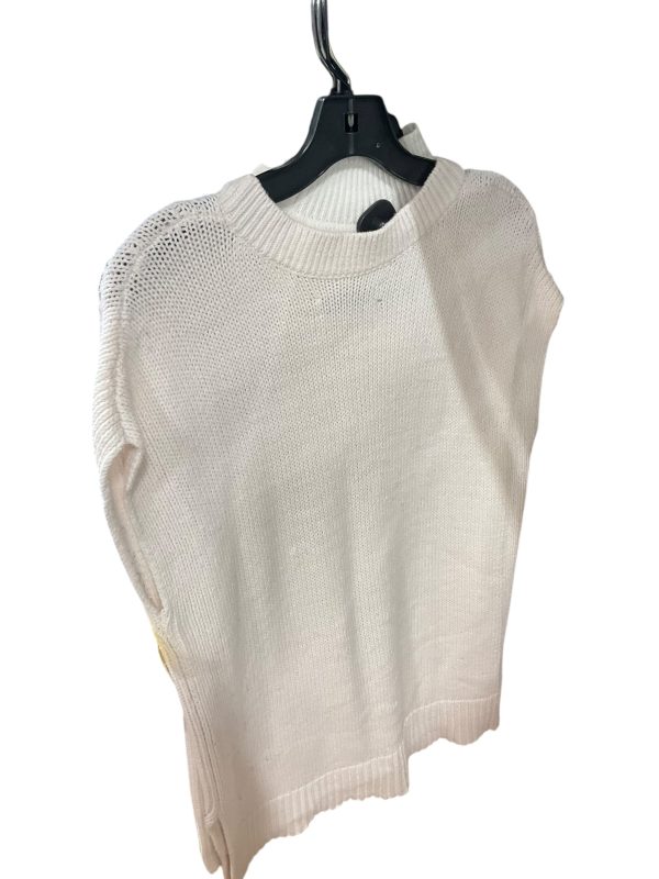 Vest Sweater By Loft In White, Size: Xs Discount