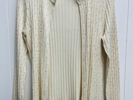 Sweater Cardigan By Emma James In Cream, Size: Mp Discount