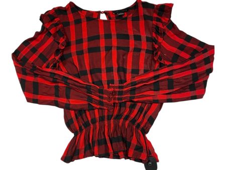 Top Long Sleeve By Sanctuary In Black & Red, Size: S Sale