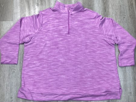 Sweatshirt Collar By Croft And Barrow In Purple, Size: 3x For Sale