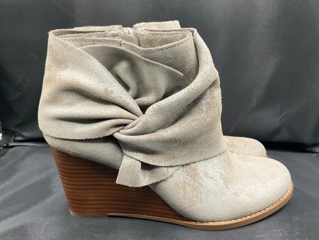 Boots Ankle Heels By Sole Society In Grey, Size: 8.5 Hot on Sale