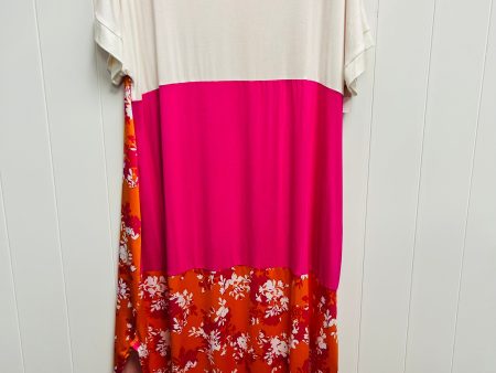 Dress Casual Maxi By Celeste In Orange & Pink, Size: 2x Online Sale