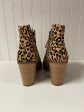 Boots Ankle Heels By Maurices In Animal Print, Size: 9 Fashion