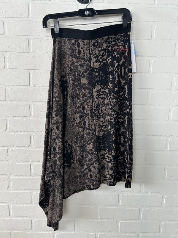 Skirt Midi By Desigual In Black & Brown, Size: 8 For Discount