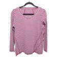 Athletic Top Long Sleeve Crewneck By Talbots In Striped Pattern, Size: Lp For Cheap