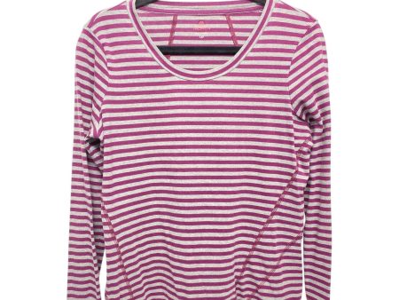 Athletic Top Long Sleeve Crewneck By Talbots In Striped Pattern, Size: Lp For Cheap