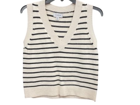 Vest Sweater By Evereve In Striped Pattern, Size: Xs For Cheap