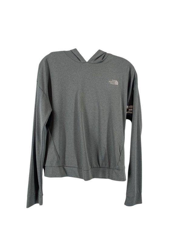 Athletic Top Long Sleeve Hoodie By The North Face In Grey, Size: M Hot on Sale