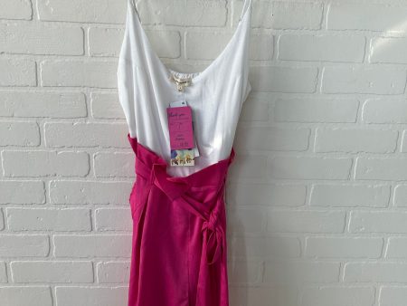 Romper By Ee Some In Pink & White, Size: L Online Hot Sale