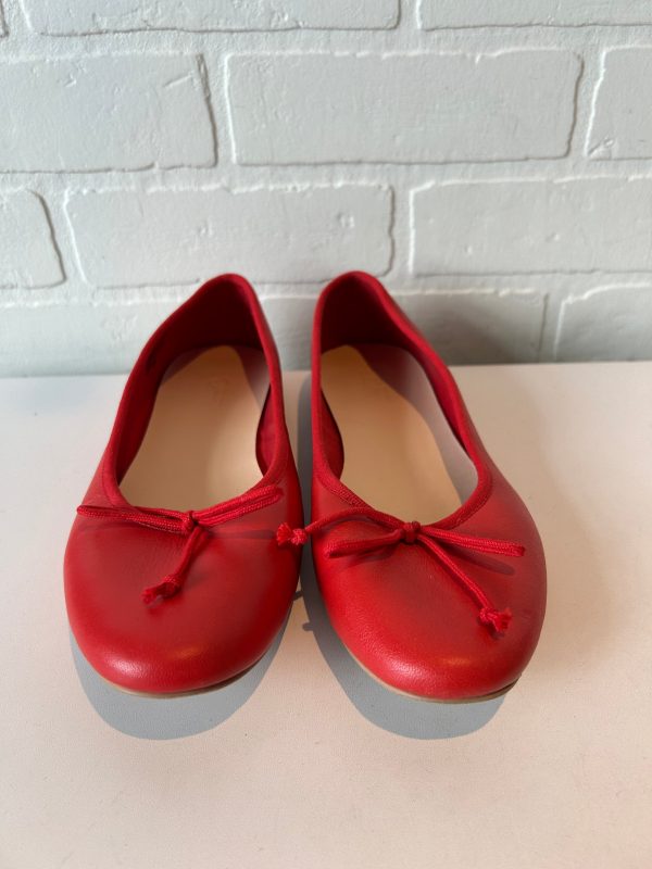 Shoes Flats By Loft In Red, Size: 8 Discount