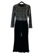 Jumpsuit Designer By Black Halo In Black & Silver, Size: S For Sale