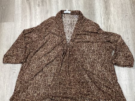 Cardigan By Cmf In Animal Print, Size: 3x on Sale