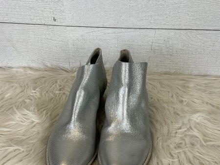 Boots Ankle Heels By Kelsi Dagger In Silver, Size: 7.5 For Discount