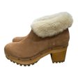 Boots Ankle Heels By Ugg In Brown, Size: 10 on Sale