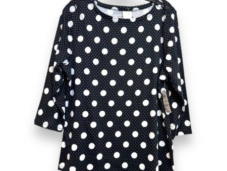 Top 3 4 Sleeve By Charter Club O In Polkadot, Size: Xl Hot on Sale