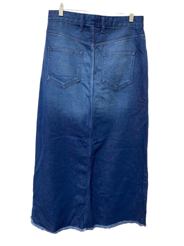 Skirt Maxi By Pilcro In Blue Denim, Size: 10 Online